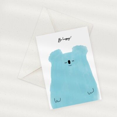 Eco Greeting Card — Happy Koala