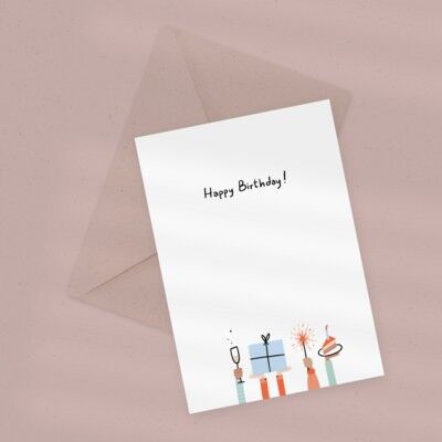 Eco Greeting Card — Birthday Party