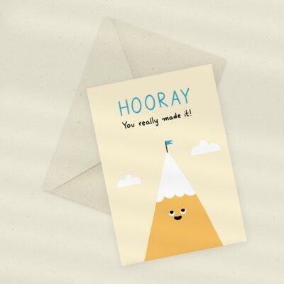Eco Greeting Card — Top of the Mountain
