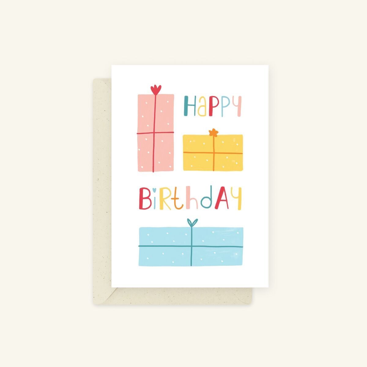 Biglietto d'auguri ecologico: regali di compleanno