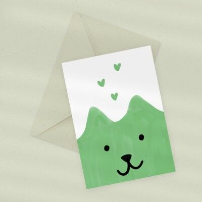 Eco Greeting Card — Double the Dog