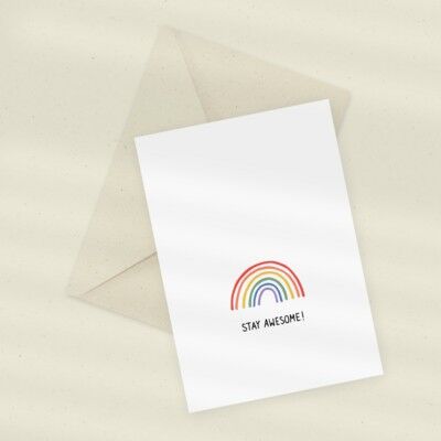 Eco Greeting Card — Stay Awesome