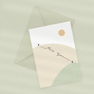 Eco Greeting Card — Missing You