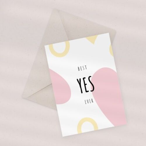Eco Greeting Card — Best Yes Ever