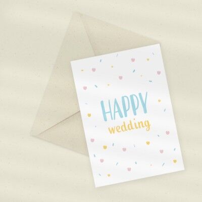 Eco Greeting Card — Happy Wedding