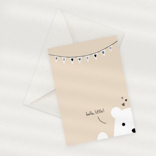 Eco Greeting Card — Little Polar Bear