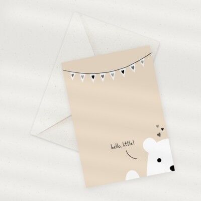 Eco Greeting Card — Little Polar Bear