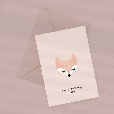 Eco Greeting Card — Little Fox