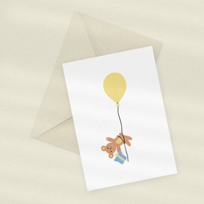 Eco Greeting Card — Teddy Bear