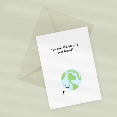 Eco Greeting Card — World's Best Friend