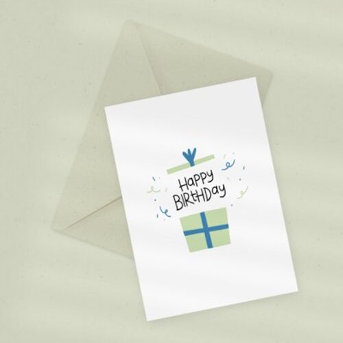 Eco Greeting Card — Exploding Gift