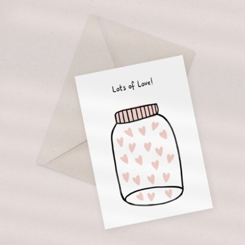 Eco Greeting Card — Jar of Love