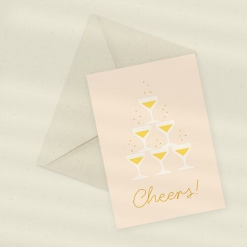 Eco Greeting Card — Wedding Cheers