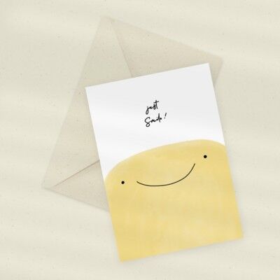 Eco Greeting Card — Just Smile