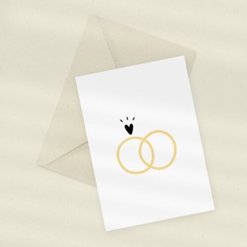Eco Greeting Card — Wedding Rings