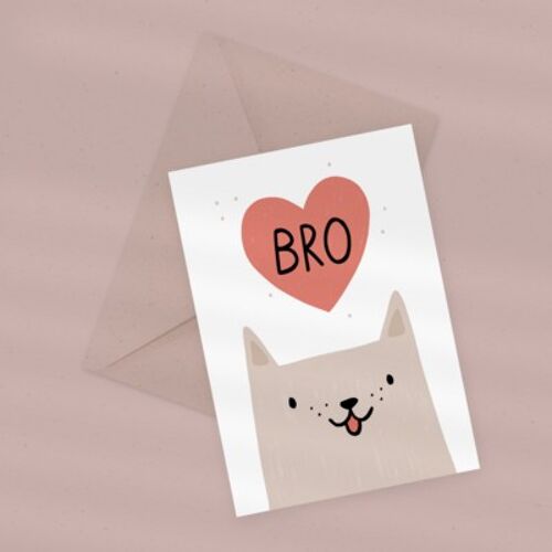 Eco Greeting Card — Bro Love