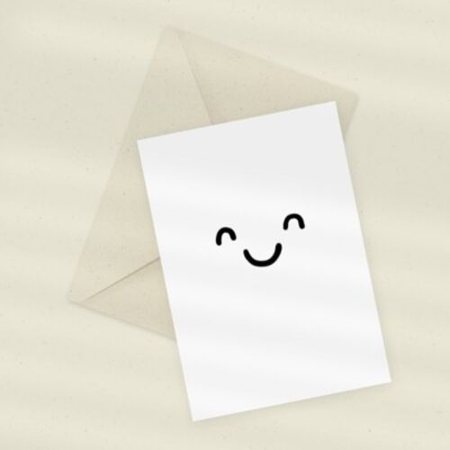 Eco Greeting Card — Smiley