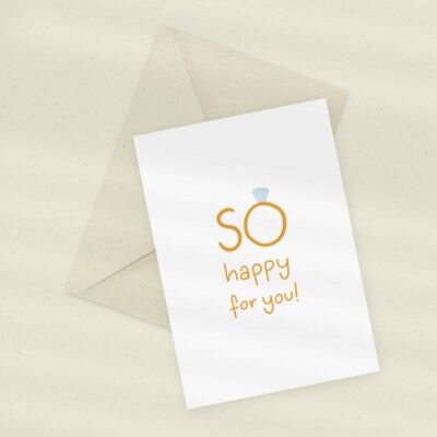 Eco Greeting Card — Happy for You