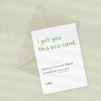 Carte de vœux écologique — Love Our Planet 2