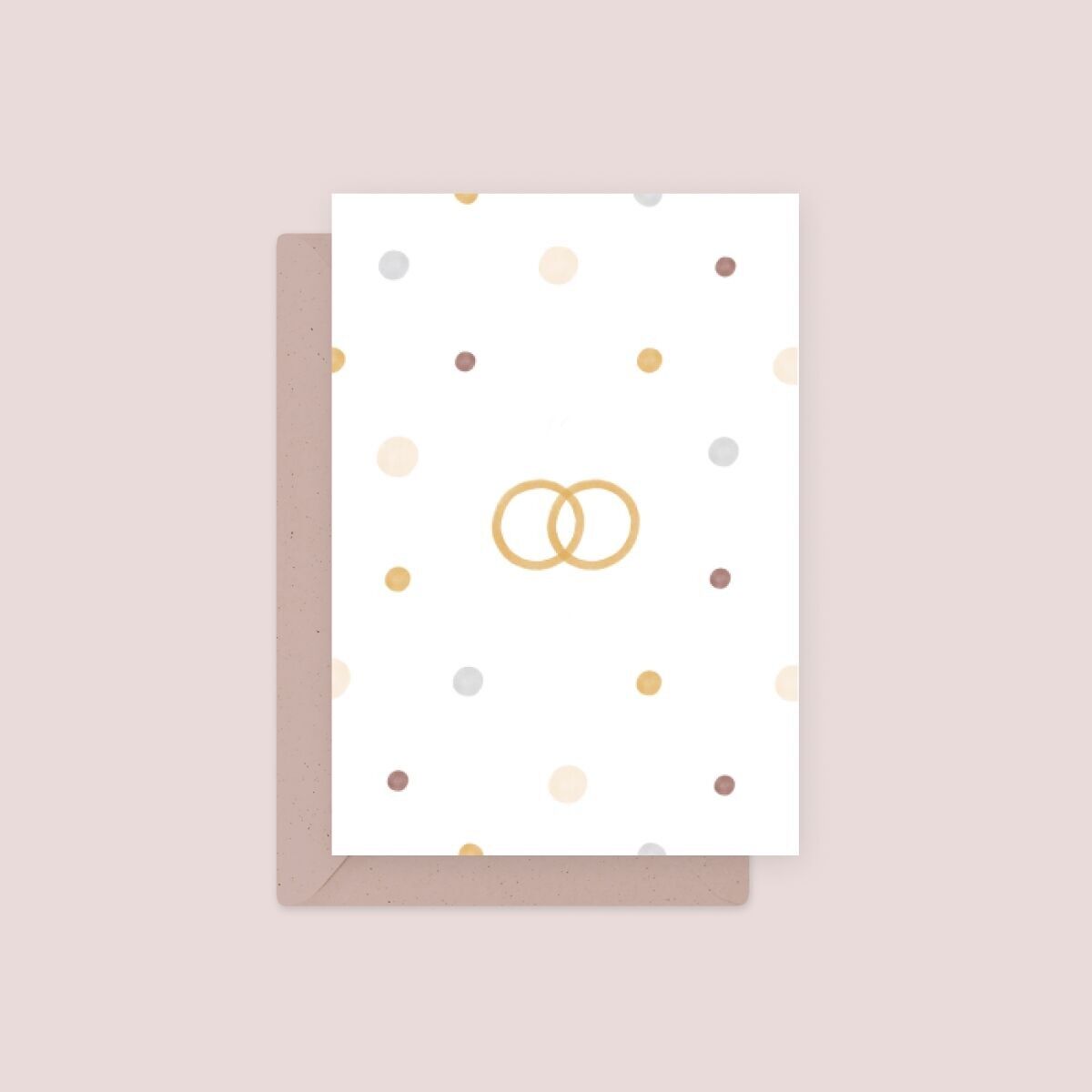 Carte de vœux écologique — Anneaux, points et cercles