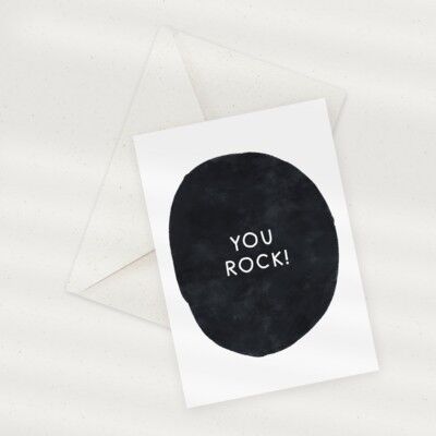 Tarjeta de felicitación ecológica — You Rock