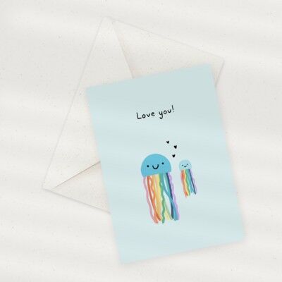 Eco Greeting Card — Jellyfish
