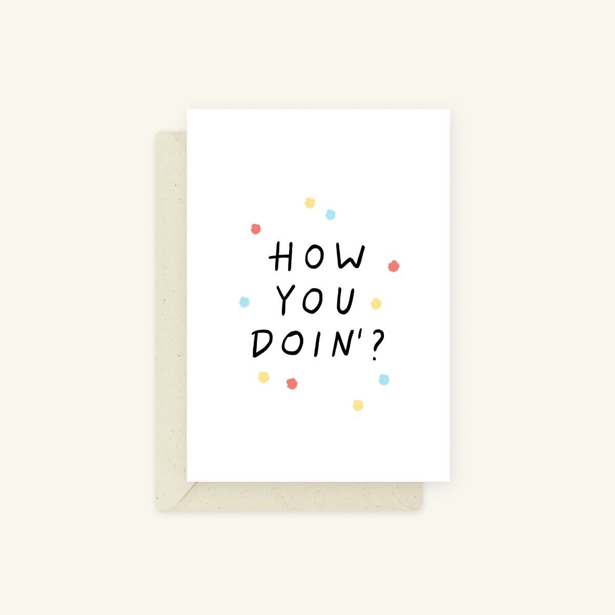 Biglietto di auguri ecologico: come stai?