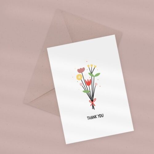 Eco Greeting Card — Bouquet