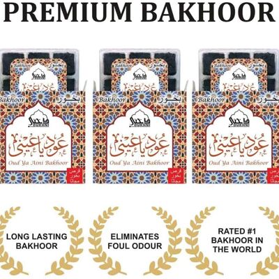 Oudh Ya Aini Bakhoor – (3 Trays x 9 piece each)