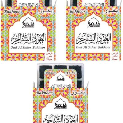 Oudh Al Mukhtar Bakhoor – (3 Trays x 9 piece each)