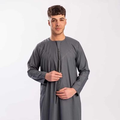 Simple Grey Emirati Jubba