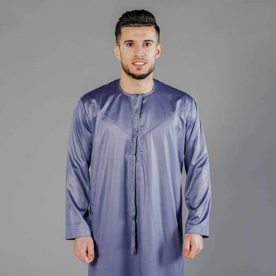 Boys Grey Emirati Thobe - 46 INCHES | AGE 11