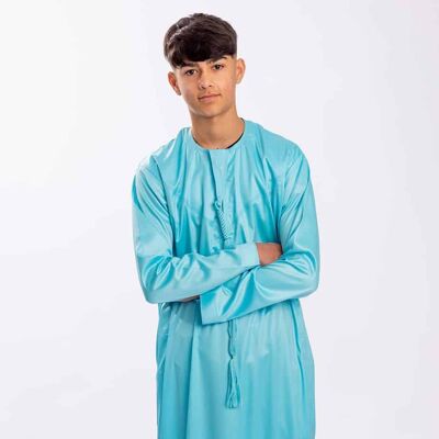 Boys Baby Blue Emirati Thobe - 32 INCHES | AGE 4