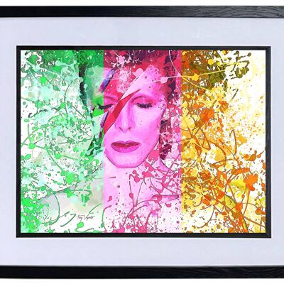 Pintura digital moderna de Bowie