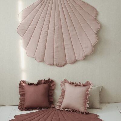 Alfombrilla Shell Lino “Powder Pink”