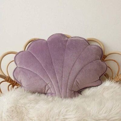 Cojín de concha de terciopelo "púrpura"