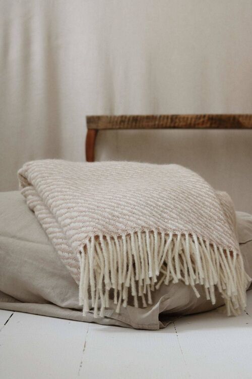 “Sandy Beach” Wool Blanket