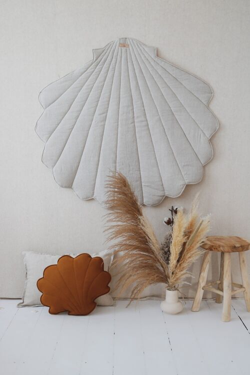 “Sand” Linen Shell Mat