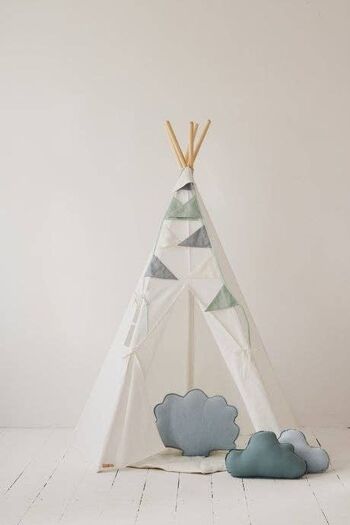 Tente Tipi "Blanche Neige" 1