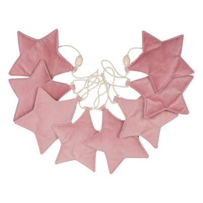 Guirnalda de Terciopelo con Estrellas “Soft Pink Dust”