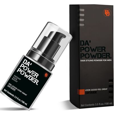 A' DUDE DA' POWER POWDER – HAARSTYLING VOLUMEN MÄNNER – SCHNELLER UND EINFACHER VOLUMENBOOST MIT SOFORTIGEM HALT – MATTE FINISH