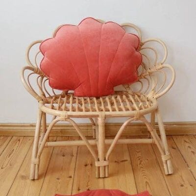 “Coral” Velvet Shell Pillow