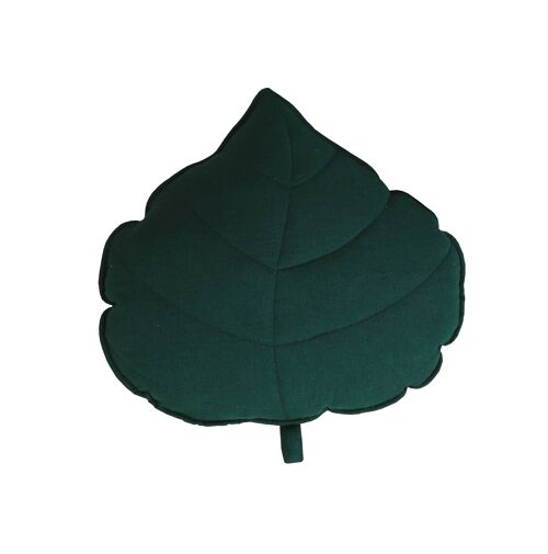 “Emerald Green” Velvet Leaf Pillow