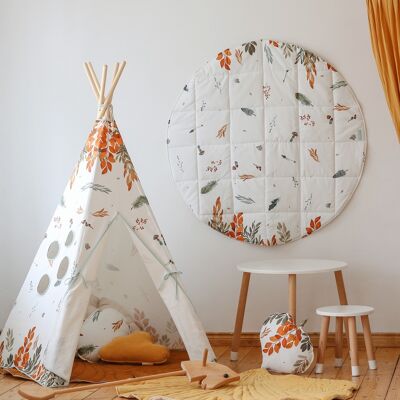 Set tepee e tappetino "Amici della foresta".