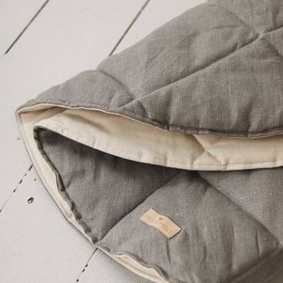 “Grey Linen” Round Mat