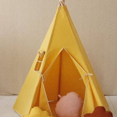 Tenda Teepee in lino "Honey".