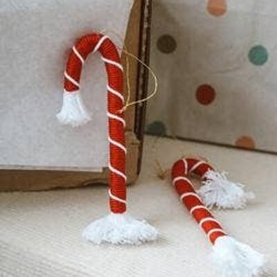 Set de 3 adornos para árbol de Navidad “Piruletas”