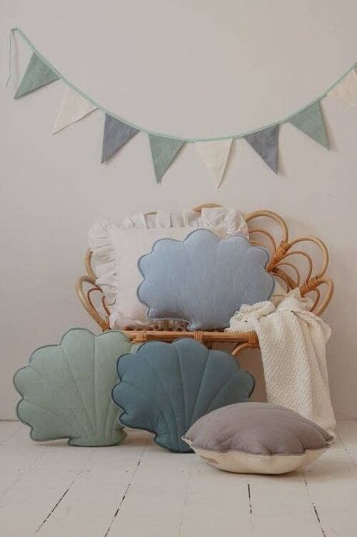 “Mint” Linen Shell Pillow