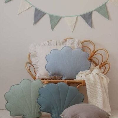 “Mint” Linen Shell Pillow