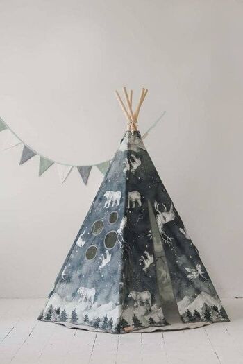 Ensemble Tipi et Tapis "Ciel Nocturne" 4